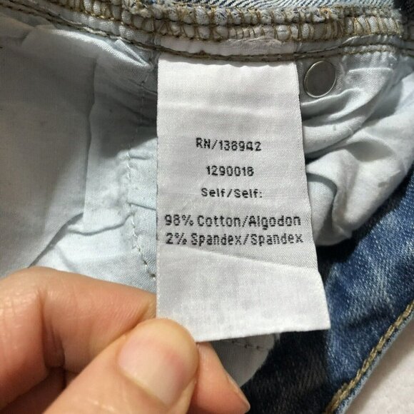 Twelve Ontwelfth Jeans Bootcut Flare Women Sz 26 Distress Western Cowboy Hippie - Picture 12 of 12